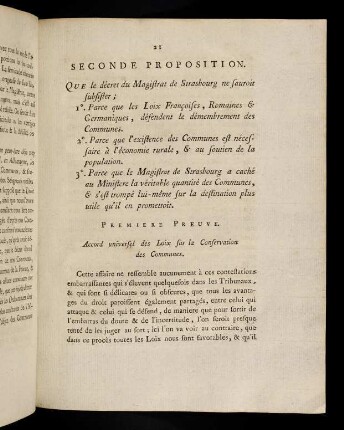 21-47, Seconde Proposition