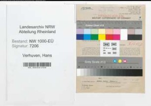 Entnazifizierung Hans Verhuven, geb. 07.09.1902 (Ingenieur)