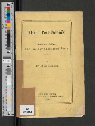 Kleine Pest-Chronik.