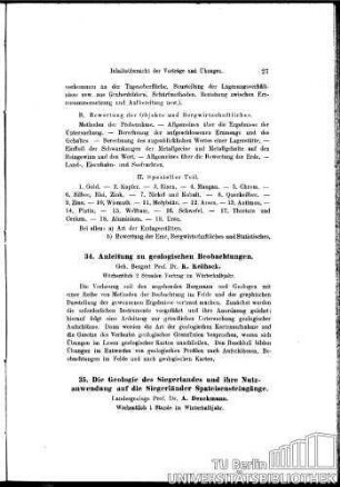 34. Anleitung zu geologischen Beobachtungen