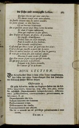 XCVII. Lection. - XCVIII. Lection.