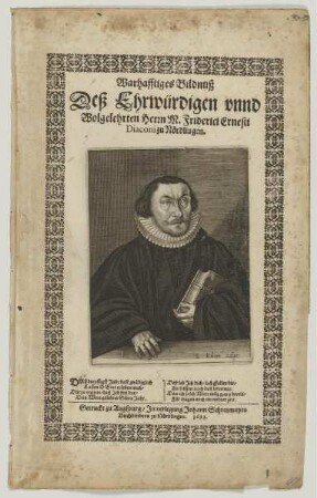 Bildnis des Fridericus Ernesti