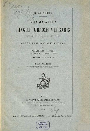 Grammatica linguae Graecae vulgaris