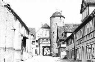 Langenburg: Stadttor von der Stadtseite