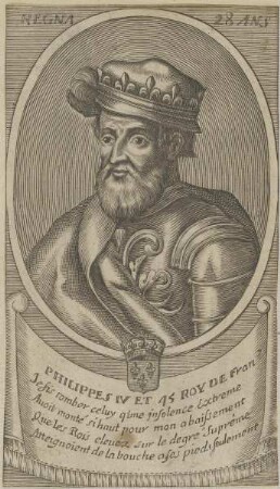 Bildnis von Philippes IV., König von Frankreich