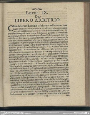[Articulus] IX. De Libero Arbitrio