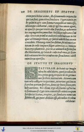 De statuis et imaginibus.