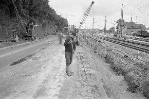 Bau der Ortsdurchfahrt der Bundesstraße 10 durch Grötzingen