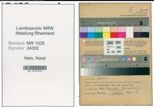 Entnazifizierung Horst Hein , geb. 28.04.1922 (Bergbaubeflissener)