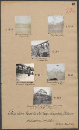 Umzug des Div.-Stabes. 1./1. Schw. R. Regt.