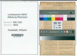 Entnazifizierung Wilhelm Huelskath, geb. 02.03.1896 (Metzger)