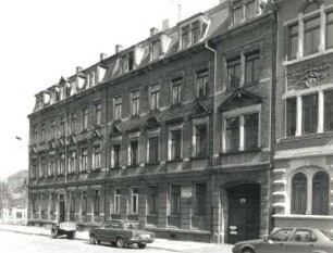 Dresden-Pieschen. Wohnhäuser, Rehefelder Straße 40/38. um 1900. Straßenansicht