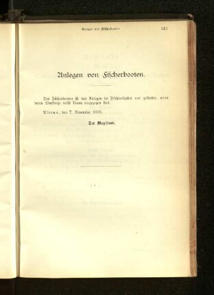 Anlegen von Fischerbooten.