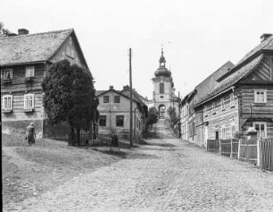 Wallfahrtskirche Mariä Heimsuchung : Oberpolitz (Horni Police/Tschechische Republik). Blick zur Wallfahrtskirche Mariä Heimsuchung (Kostel Navštívení Panny Marie)