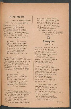 Amargura : (Estilo)