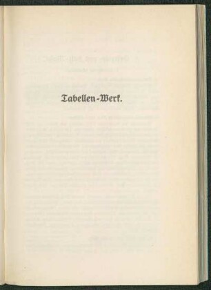 Tabellen-Werk