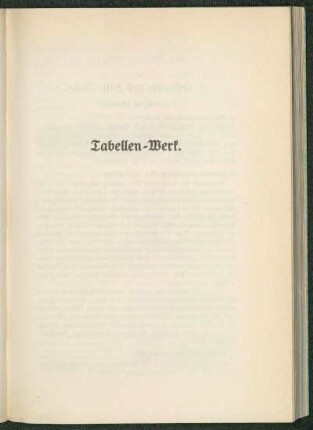 Tabellen-Werk