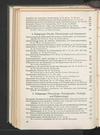4. Fachgruppe Physik, Meteorologie und Astronomie