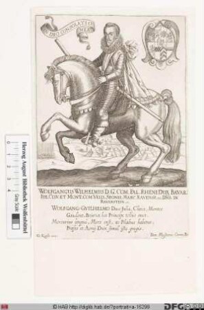 Bildnis Wolfgang Wilhelm, 1614-53 Pfalzgraf zu Neuburg, Herzog zu Jülich u. Berg
