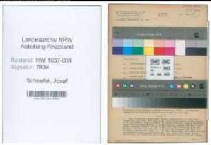 Entnazifizierung Josef Schaefer , geb. 02.03.1899 (Kaufmann)