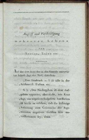 Angriff und Vertheidigung mehrerer Lehrer.