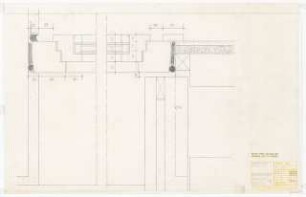 Wohnhaus F. Haas, Karlsruhe Ausführungsplanung: Fenster und Türen: Horizontalschnitt 1:1