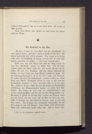 Die Hochzeit in der Arv