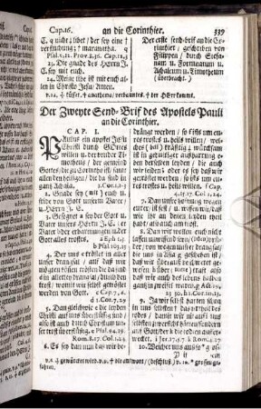 Der zweyte Send-Brif des Apostels Pauli an die Corinthier