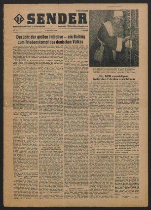 Betriebszeitung 'WF-Sender', Nr.46/1954 (22. Dezember 1954)