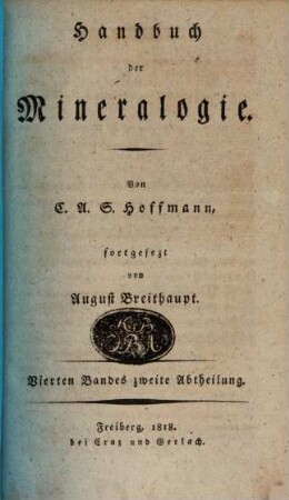 Handbuch der Mineralogie. 4,2