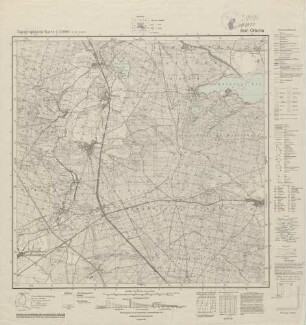 3948 (alte Nr.: 2180) Oderin, Topographische Karte 1:25000 (4cm - Karte)