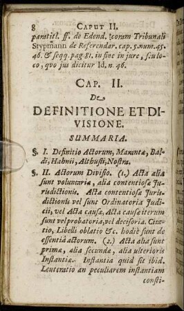 Cap. II. De Definitione Et Divisione.