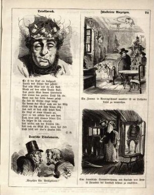 "Trinkspruch" "Illustrirte Anzeigen" "Teutsche Titulaturen"