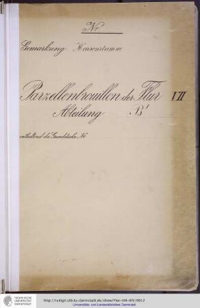 No. 3 Gemarkung Heusenstamm, Flur VII, Abteilung BI