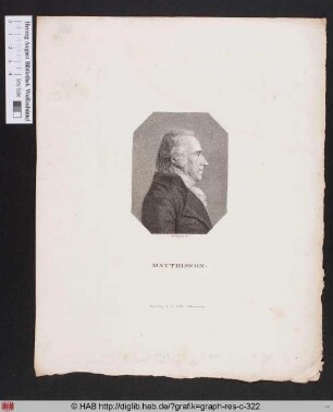 Porträt des Friedrich von Matthisson