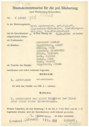 Armbruster, Karl