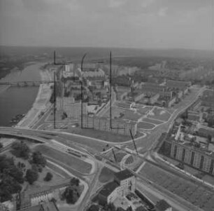 Wohnbebauung in der Pirnaischen Vorstadt in Dresden : Blickrichtung Nordosten