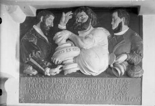 Relief mit Kurfürst Joachim II., K. Theiß und K. Buntschuh