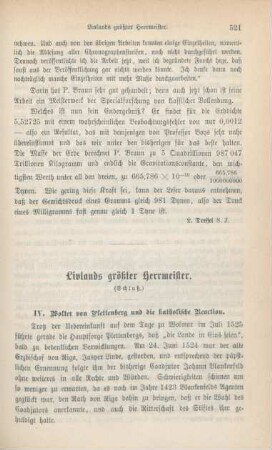 521-544 Livlands größter Herrmeister : Schluß