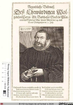 Bildnis Balthasar Gockel(ius)