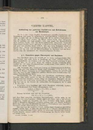 Viertes Kapitel. : Anwendung der partiellen Oxydationen und Reduktionen zur Maßanalyse.