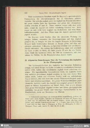 Allgemeine Bemerkungen über die Verwendungen des Asphaltes in der Photographie