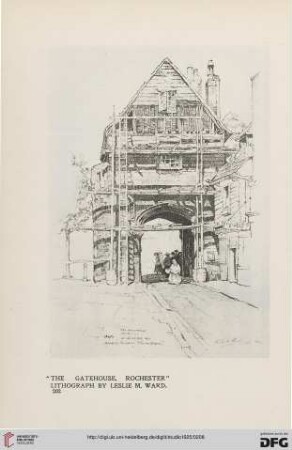89: Three etchings and a lithograph by Leslie M. Ward