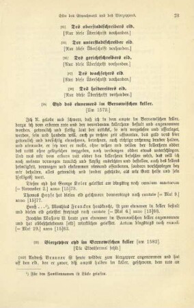 Des oberstadtschreibers eid ; Der unterstadtschreiber eid ; Des gerichtschreibers eid ; Des wachsetzers eid ; Des heidereiters eid