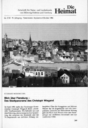 Blick über Flensburg - Das Stadtpanorama des Christoph Wiegand