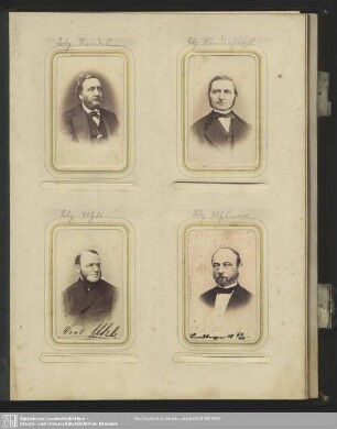 Bernhard Friedrich Strödel; Johann Ehrhardt Sünderhauf; Karl Loius Uhle; Magnus Guido Uhlemann