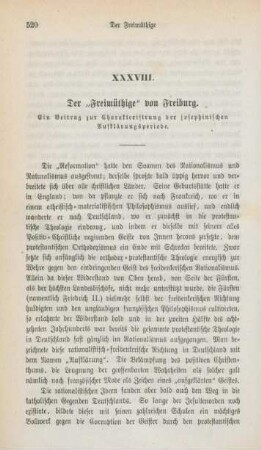 520-548 Der "Freimüthige" von Freiburg : ein Beitrag zur Charakterisierung der josephinischen Aufklärungsperiode