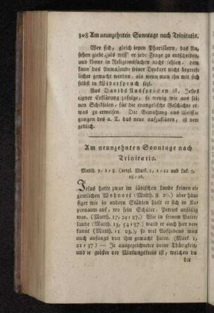 Am neunzehnten Sonntage nach Trinitatis.