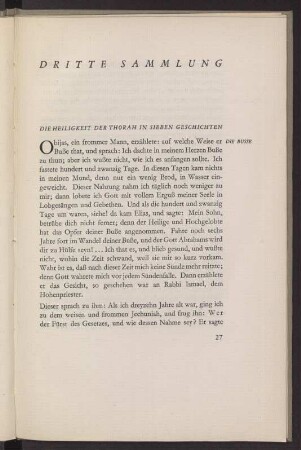 Dritte Sammlung