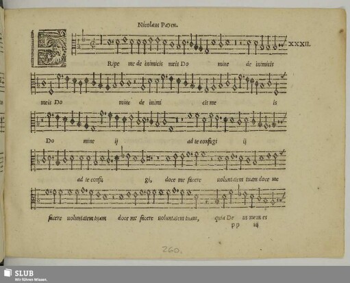 XXXII. Payen, Nicolas: Eripe me de inimicis meis